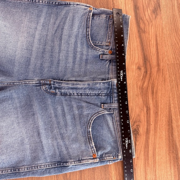 Madewell Jeans Womens Sz 29 Blue Light-Med Wash High Rise Flare Wide Leg Stretch - Picture 9 of 10